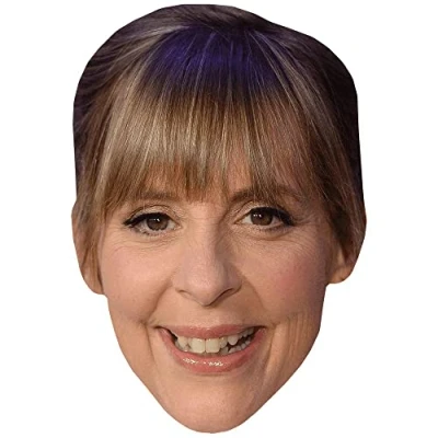 Image of Mel Giedroyc (Bun) Celebrity Mask, Flat Card Face, Fancy Dress Mask