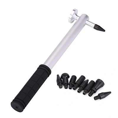 Image of Akozon car bodywork Work Hammer + dent Hammer, Body paintless Repair Aluminium Alloy Knockdown tap Down with 8 Heads