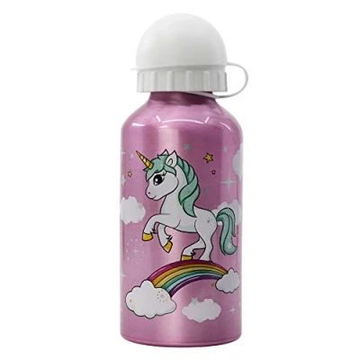 Image of Stor 400ML KIDS ALUMINIUM BOTTLE UNICORN RANGE