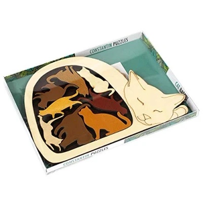 Image of Constantin C5069 Cat Basket Puzzle, Natural