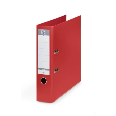Image of Oxford Smart Pro+ A4XL Lever Arch Files 80 mm Spine 2 D Rings Polypropylene Cover Red Pack of 3