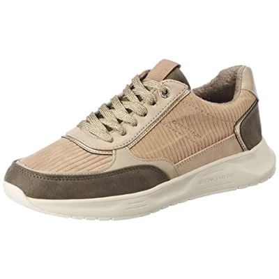 Image of TOM TAILOR Women&#039;s 4298204 Sneaker, Khaki Beige, 5.5 UK