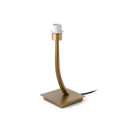 Image of Rem 1 Light Table Lamp Antique Gold Shade Not Included, E27