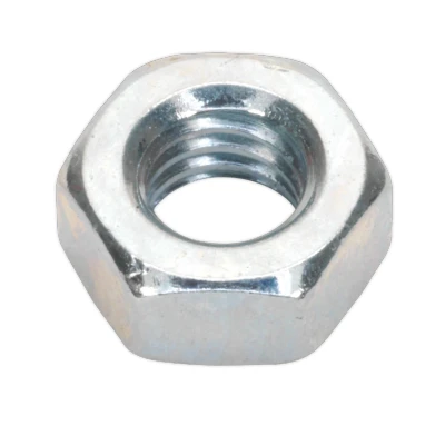 Image of Sealey Steel Nut DIN 934 M6 Pack of 100