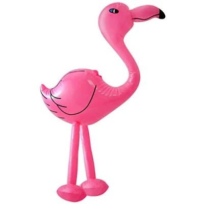 Image of Mr. Gadget solutions® New Inflatable Flamingo 60cm Fun Blow Up Toy Pink Pool Party UK Stock