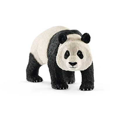 Image of schleich 14772 WILD LIFE Giant panda, male Figurine for ages 3+, White/Dark Grey Heather