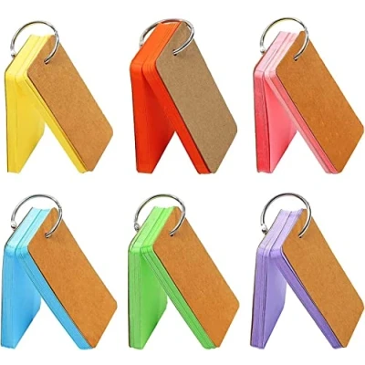Image of BMC London 6 Pack (300 Cards). Revision/Index Cards, Easy Flip Study/Flash Mini Notepads, Blank Flashcards on a Ring