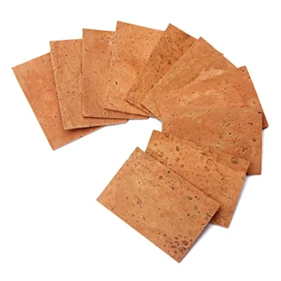 Image of 10 Pcs/Set Natural Neck Cork Sheet Saxophone Corks Lightweight Joint For Alto Soprano