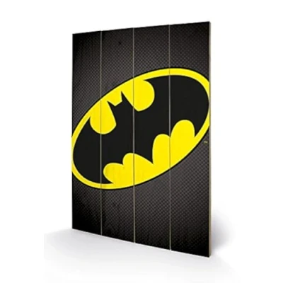 Image of DC Comics Sw11204P Batman Symbol) Wood Wooden Wall Art 40 X 2,5 59 Cm