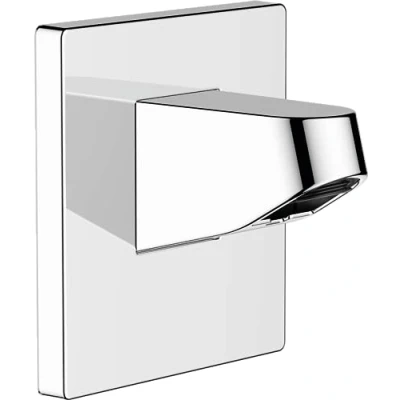 Image of Hansgrohe 24139000 Pulsify Wall Connector for Overhead 105 Outlet, Chrome, Shower Head 105mm