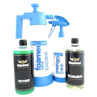 Image of Angelwax Fastfoam, Concentrated Snowfoam Pre Wash Superior Automotive Auto Wash, Wax Safe, Express Foam Award (1 Litre)