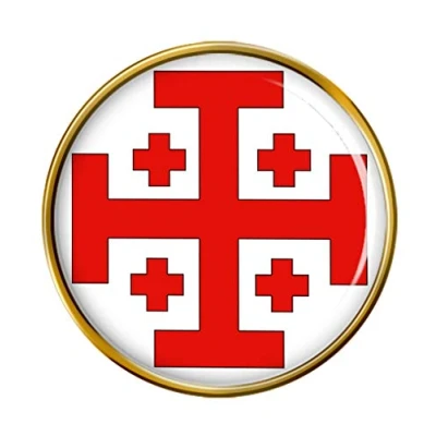 Image of Jerusalem Cross (Holy Sepulchre) Pin Badge