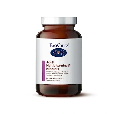 Image of BioCare Adult Multivitamins &amp; Minerals for All Round Support Including Energy, Immunity and Mental Health Wellbeing 30 Capsules