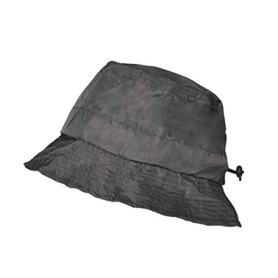 Image of Toutacoo, Bucket Rain Hat, Easy to fold in its Integrated Pocket, Nylon Look Dark Grey