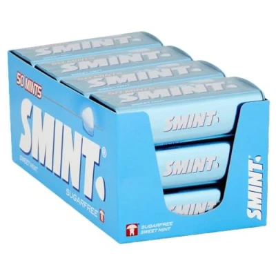 Image of Smint Sugar Free Sweet Mints 12 x 50 XXL Tins