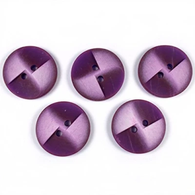 Image of Windmill 2 Hole Round Buttons 20mm Wide Pack of 5 (Purple)