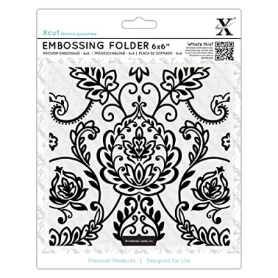 Image of Xcut 6x6 Embossing Folder Arts &amp; Crafts Tile, Multi, One Size