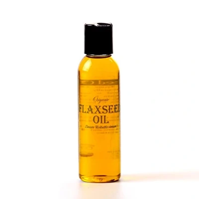 Image of Mystic Moments Organic Flaxseed (Linseed) Carrier Oil 125ml Pure &amp; Natural Perfect For Hair, Face, Nails, Aromatherapy, Massage and Dilution Vegan GMO Free