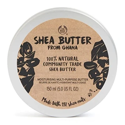 Image of The Body Shop Shea Butter 100% Natural, for dry Skin, Green Scent, Vegan