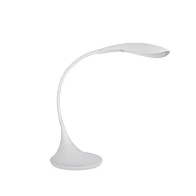 Image of 7W LED Table Desk Bedside Lamp Warm White On Switch Dimmable 4 Brightness Level DImming Mode Adjustable Arm Flexible Reading Study Light (White)