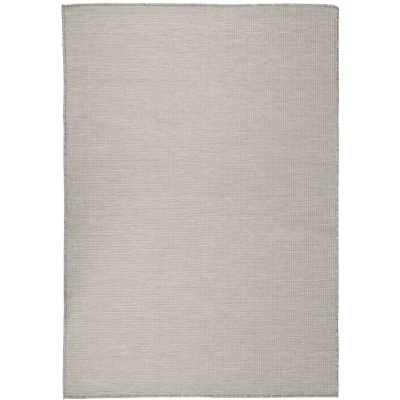 Image of vidaXL Outdoor Flatweave Rug 140x200 cm Taupe