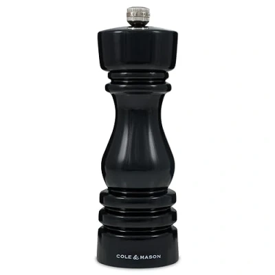 Image of Cole &amp; Mason London 18cm Black Gloss Pepper Mill