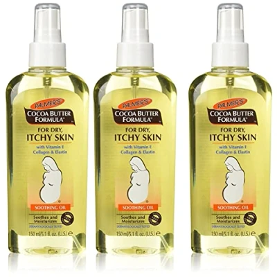 Image of Palmer&#039;s Palmers Cocoa Butter Formula Soothing Oil For Dry Itchy Skin 5.1 Fl Oz (Pack Of 3)