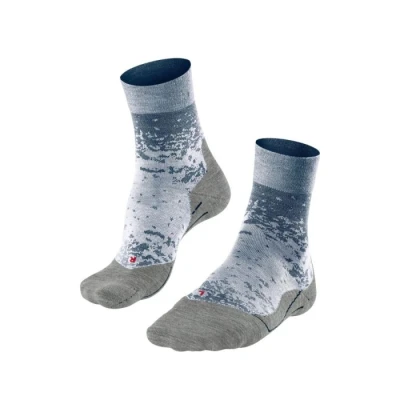 Image of Falke RU Endurance Socks Size 2 3 Grey for Women Comfortable Running Enhanced Performance