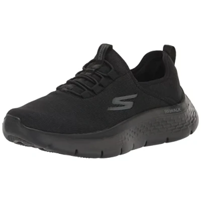 Image of Skechers Women&#039;s Go Walk Flex Lucy Sneaker, Black, 6 UK