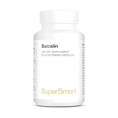 Image of Supersmart Baicalin 500 mg Per Serving Scutellaria Baicalensis Extract Natural Alternatives to Benzodiazepines Combats Anxiety Non GMO &amp; Gluten Free 60 Vegetarian Capsules
