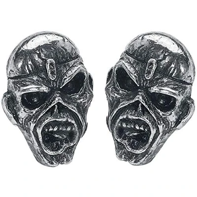 Image of Iron Maiden Piece of Mind Earrings Set, Silver