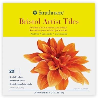 Image of Strathmore 062105972 Artist Tiles, Multi Colour, 6 x Inch, Pack of 20