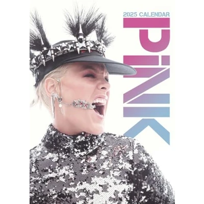Image of Pink 2025 A3 Size Wirobound Calendar