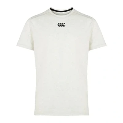 Image of Canterbury Kid&#039;s Vapodri Cotton/Poly Short Sleeve Training T Shirt, White, Age 6 (XS)