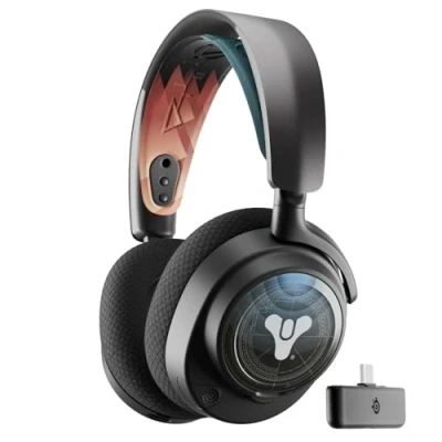 Image of SteelSeries Arctis Nova 7P Wireless PS5 Gaming Headset Bundle Destiny 2 The Final Shape Edition In Game Items 2.4GHz + Mixable Bluetooth 38H USB C Battery PlayStation, PC, Switch