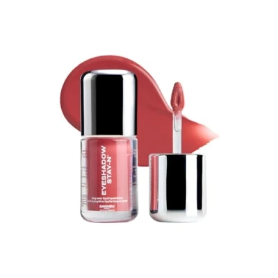 Image of Sacheu Liquid Eyeshadow STAY N Longwear Eye Makeup — Buildable Highly Pigmented &amp; Blendable Shadow Cream in Matte Shimmer Finishes, Sp ICE