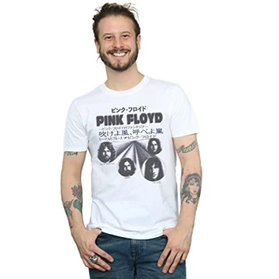 Image of Pink Floyd Men&#039;s Japanese Cover T Shirt White Large