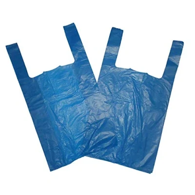 Image of Blue Vest Plastic Carrier Bags (1000) Heavy Duty