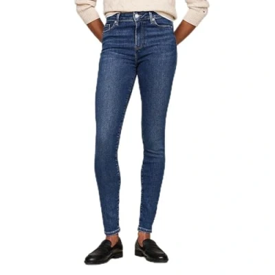 Image of Tommy Hilfiger Harlem Skinny Jeans Fit, Women&#039;s, Size: 25x30, Dark blue denim