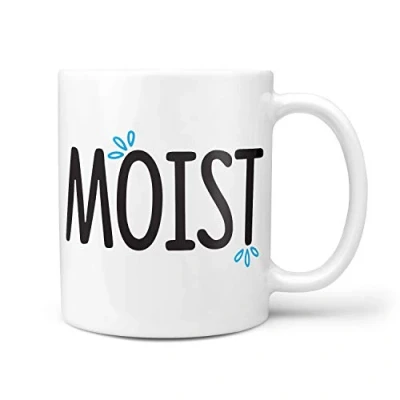Image of TeHe Gifts Moist Novelty 10oz Ceramic Gift Mug