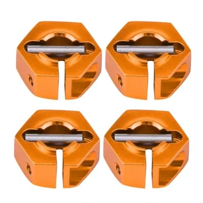 Image of Wheel Hex Hub Adapters, 12mm Universal Adapter for HSP Sakura 1/10 Scale RC Car(7.0MM Gold)