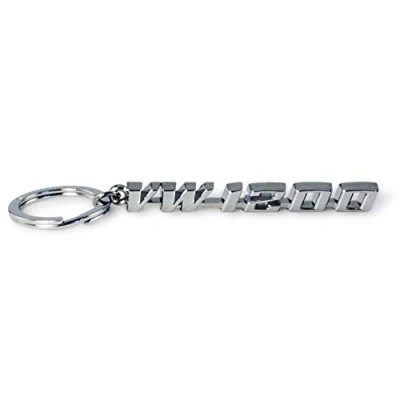 Image of BRISA VW Collection Volkswagen Metal Keyring Keychain Accessory Keyholder in Beetle Bug Design (VW1200/Silver)
