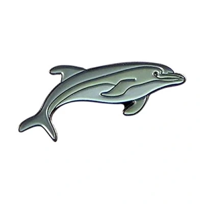 Image of Dolphin Sealife Metal Enamelled Pin Badge Lapel XJKB10 52