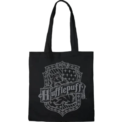 Image of Harry Potter TOTE BAG HUFFLEPUFF, reference: BWHAPOMBB009, black, 38 x 40 cm