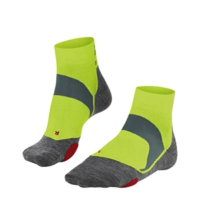 Image of FALKE Unisex BC5 U SSO Cotton Anti Blister 1 Pair Cycling Socks, Green (Matrix 7316), 5.5 7.5