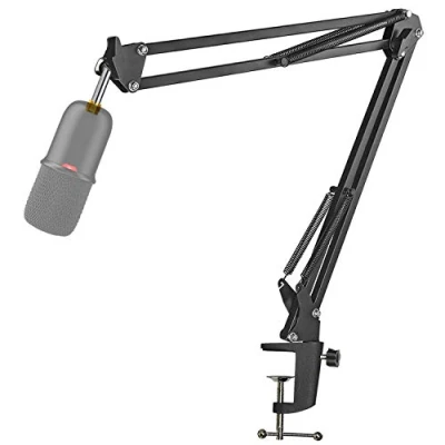 Image of HyperX SoloCast Mic Boom Arm Stand Adjustable Scissor Microphone with Cable Sleeve Compatible by YOUSHARES