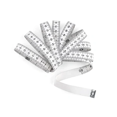 Image of WINTAPE Tape Measure The for Body Size Measurement and Small Sewing Tailor 60 Inch 150 cm (White)