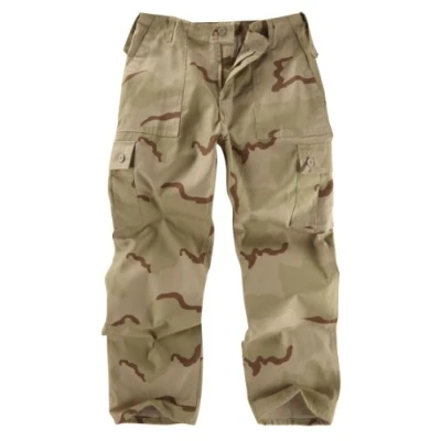 Image of 6 Pocket Camouflage Combat Cargo Trousers USA Three Colour Desert (40)