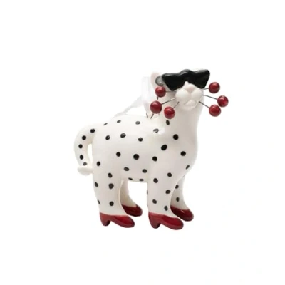 Image of Cosmos Gifts 56598ORNT Whisker Cat with Sunglasses &amp; Heels Ornament Figurine by Amy Lacombe 3 1/2&quot; H