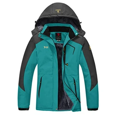 Image of YSENTO Womens Waterproof Ski Jacket Winter Fleece Outdoor Mountain and Coat with Hood(Blue,S)